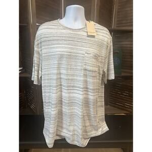 Scotch & Soda XL Extra Large Short sleeve Black White Striped Tshirt